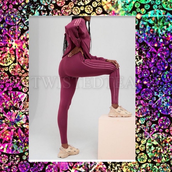 NWT new with tags adidas original 3 stripe women leggings tights size XL M - Picture 2 of 7